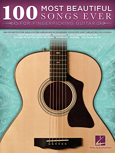 100 Most Beautiful Songs Ever for Fingerpicking Guitar (Songbook) (GUITARE) (English Edition)