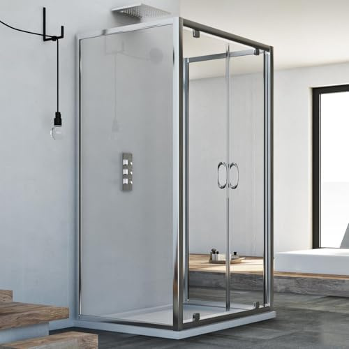 Cabine Douche avec 3 côtés 90x120x90 CM H185 trasparent modèle Sintesi Trio 2 Portillons