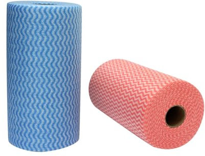 JEBBLAS Panni Multiuso,Rotolo Multiuso Tessuto non Tessuto Antiaderente,200 Pezzi in Totale.