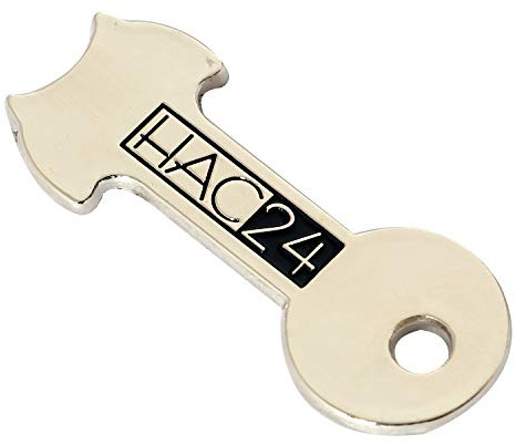 HAC24 Einkaufswagenlöser Metall Schlüsselanhänger Silber Universal Einkaufswagen Chip Abziehbarer Einkaufswagenlöser 6cm