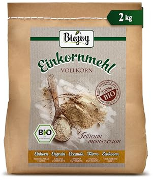 Biojoy EKO-Enkornsmjöl spannmål fullkornsmjöl Triticum monococcum (2 kg)