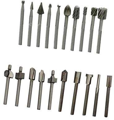 Tubayia 2 Set Bohrersatz Holzbearbeitung Feilen Bohrer Werkzeug für Holz, Aluminium, Kunststoff