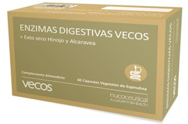 Enzimas digestivas con alta concentración de papaína, bromelina y digezyme para mejorar la digestión y ayudar a la absorción de nutrientes – Mejora la salud gastrointestinal – 60 cápsulas vegetales