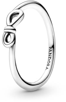 PANDORA Passions Anello in argento sterling con nodo e simbolo dell'infinito, 52