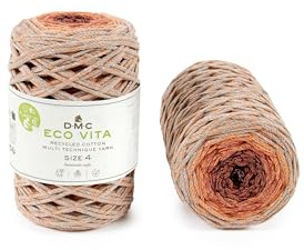 DMC - Eco Vita 4 Multico | Recyceltes Baumwollgarn | 250g - 200m | 6 Farben