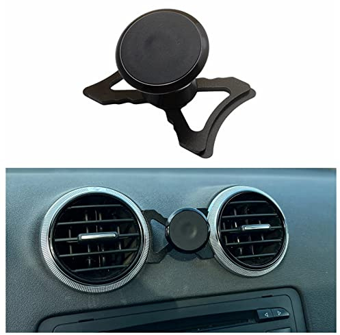 Cookiss Magnet Handyhalterung kompatibel Audi A3 8P und Audi S3 8P geeignet für Smartphone und GPS mit Auto Handyhalter 360 Grad einstellbares Sicht (Schwarz)