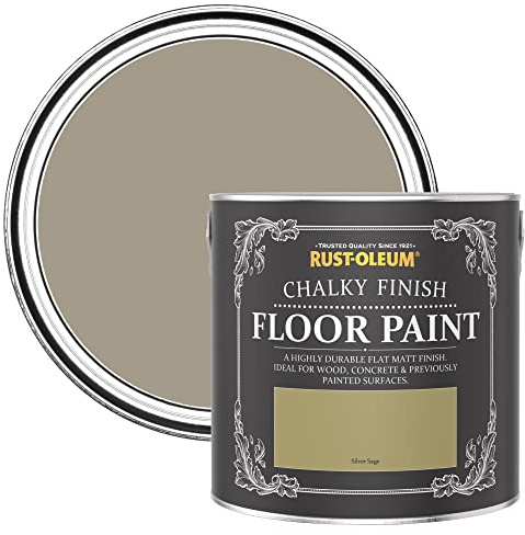 Rust-Oleum Beige Scratch-Proof Floor Paint in Matt Finish - Silver Sage 2.5L