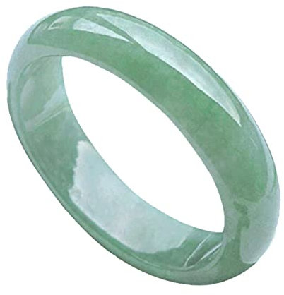 BXSMNH Mode Dekoration Armbänder Frauen Armreif, Natürlicher Smaragd Armreif, Grüner Jade Armreif Für Frauen, Schmuck, Armreif Für Frauen Jade (Color : Gray, Size : 52mm)