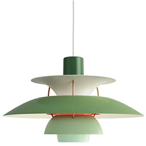 Nordic Esstischlamp Pendelleuchte, Designer Aluminium Esstisch Hängelampe, Höhenverstellbar, E27, Moderne Kreative Wohnzimmerlampe Hängelampe für Loft Cafe Bar Wohnzimmer Schlafzimmer (D,40CM)