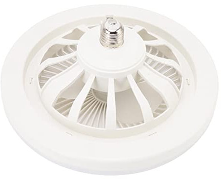 Garosa Ventilatore da Soffitto Moderno con Luce Integrata, 36W 9,8 Pollici, Mini Ventilatore a Risparmio Energetico E27 per Camera da Letto, Soggiorno, Cucina, Ideale per Interni