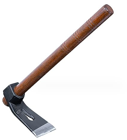 HJZWTS XIAOLUHSYI Garden Hoe Tool Small Action Hoe, Loosening Soil and Weeding,Knockable and Removable Nails,Hand Long Handle Weed Garden Tool,Digging and Rooting (4.72in×2.16in,1.34lb)