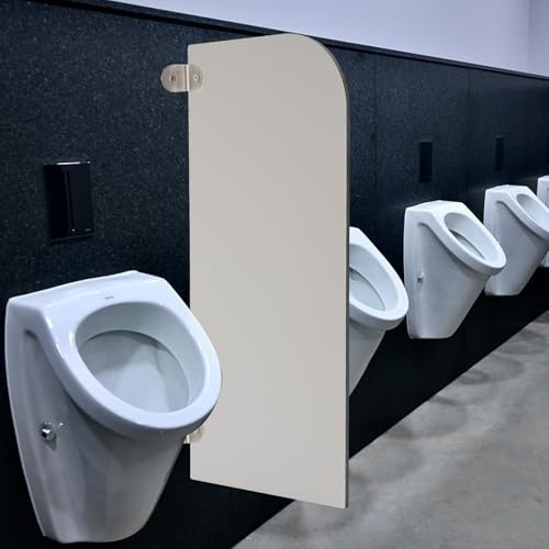 Cloison D'intimité Murale Pour Urinoir Pour Homme WC Cloison de Protection de la Vie Privée Pour le Public Pour Fenêtres Portes de Douche Murs Cinémas Centres Commerciaux (Angle Rond)