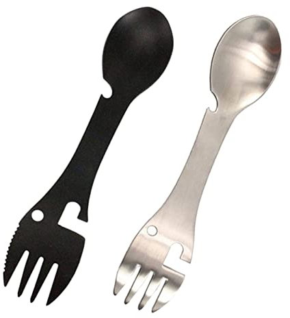 BESPORTBLE Campingbesteck Flaschenöffner Camping aus Multifunktionales Stück Edelstahl 2 Widerstandsfähigem mit Design und für Picknick im Freien