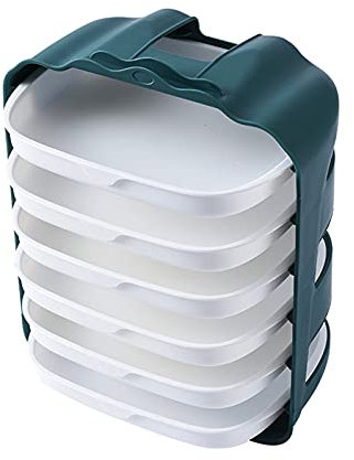 Estante para Platos y fruteros, Multicapa, para Cocina, multifunción, para ollas Calientes, Divisor, para Pared, para Frutas (Azul)
