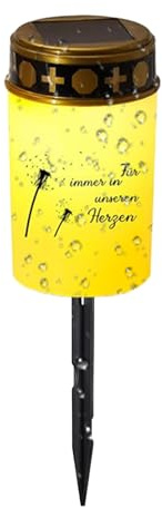 Nixiara Luces De Tumba | Lámpara Decorativa De Té - Decoración Con Luz Memorial De Estaca LED Para De Cementerio Jardín Trasero En Recuerdo De Seres Queridos Fallecidos