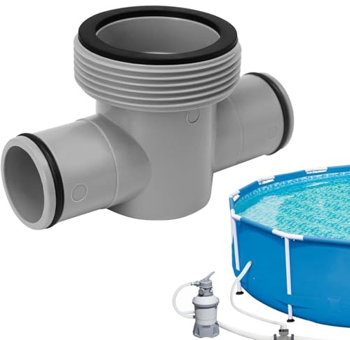Raccordo a T per tubo da piscina | Divisore per di circolazione della piscina - Adattatore a T robusto per manutenzione pulizia scarico
