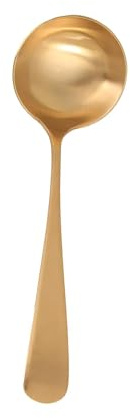 tuwiwol Cucchiaio di rame multiuso, cucchiaio riutilizzabile per hotpot, per feste, riunioni, mestolo forato, Mestolo, 19.5x6.1 cm