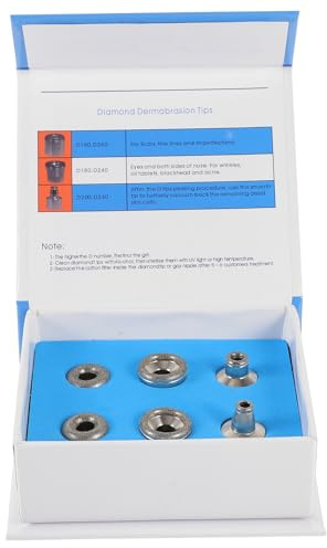 BIUDECO Diamond Microcarving Tips Wands with Crystal Peeler Head, Microdermabrasion Beauty Apparatus Accessory for Home and Salon Use, Precise Diamond Microscopic Carving Tool
