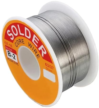 Filo di saldatura in lega di stagno 63/37 Colofonia Nucleo Flusso 2% Linea di saldatura su bobina Saldatura elettrica 50g 100g(100g 1mm)