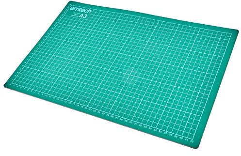 Amtech S0530 A3 Cutting Mat, Craft Cutting Board Non-Slip Surface for Fabric, Craft, Paper,Clear