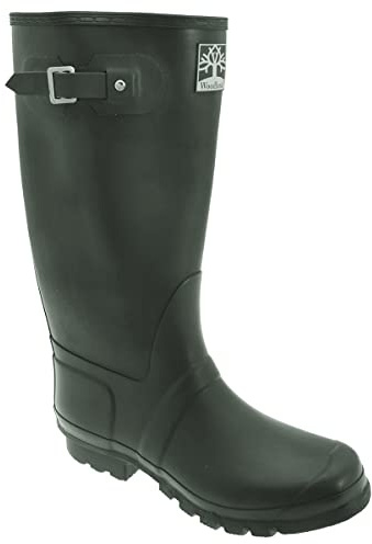 Woodland counTRY Wide Fit unisex spänne Wellington stövlar grön