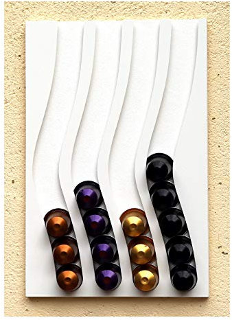 Cafedeco Portacapsule compatibile con capsule nespresso 4B capacità 40 capsules 33x21x1cm