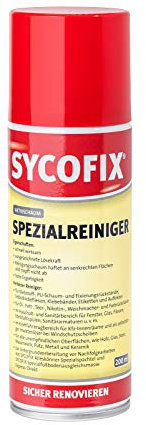Spezialreiniger Aktivschaum 200ml Reinigungsspray, Entfernung Farb- und Klebstoffreste, Fett, Nikotin von Glas, Fliesen, Spiegel, Holz, Metall, schnell wirksam, extra stark, effektiver Schaumreiniger