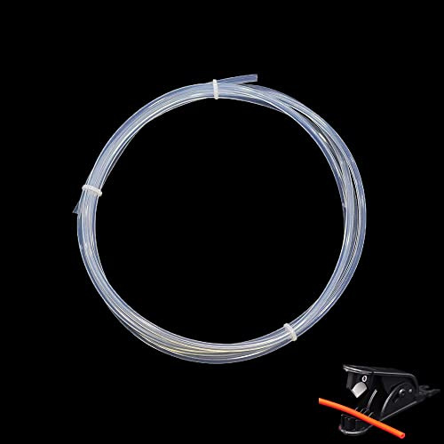 BZ 3D PFA Schlauch ID 2mm x OD 4mm,3D Drucker Transparent ptfe Schlauch Clear ptfe Teflon Bowden Tube für 1,75mm Filament Hochtemperatur Rohr ptfe Schlauch mit Schlauchschneider.(3 Meter)