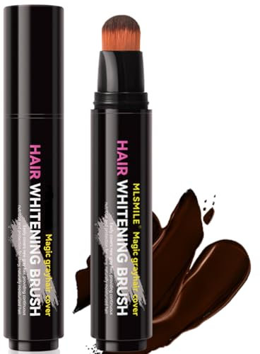Blending Brush - Root Touch-Up Stick - Hair Root Colour Touch Up - Grey Hair Cover Up - Semi-Permanent Hair Dye Temporary Brush - Waterproof Long Lasting Grey Hair Coverage Beard (Coffee, 20ml)