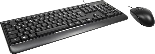 Inter-Tech Set tastiera e mouse AC KB-101DE