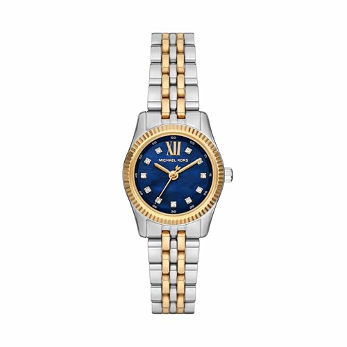 Michael Kors Lexington Montre pour Femme, Bracelet en Acier Inoxydable ou Montre en Cuir pour Femme