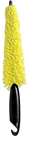 Warmhm Spazzola per Cerchioni Veicoli in Spugna e Plastica Manico Ergonomico per Pulizia Ruote e Raggi