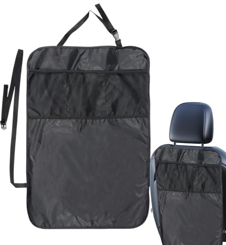 Generico Protezione Schienale Auto Per Piedi Bambini - Protettore per Sedile Posteriore Anti Calci - Organizer Veicolo con Tasche per Snack Bigliettino Giocattolo Bottiglia Telefono