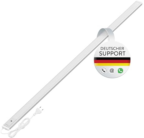 Oktaplex Riva LED Unterbauleuchte dimmbar neutralweiß 120cm Lichtleiste mit Sensor 765lm Unterbaulampe Küche 10W silber