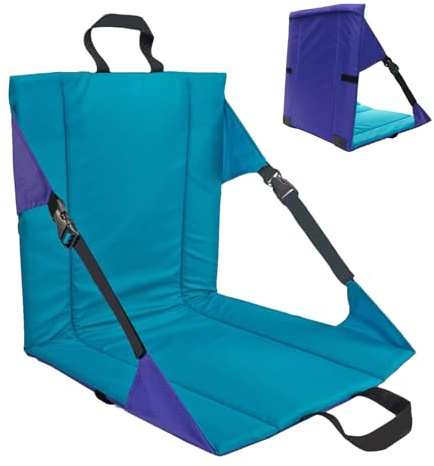 Generisch Chaises de siège de stade - Coussin portable - Sièges de stade pliables - Support dorsal confortable - Coussins de chaise légers - Accessoires de concert de camping en plein air - Pour un