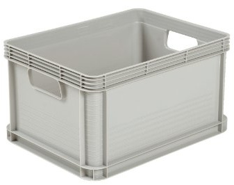 Heavy Duty Plastic Stacking Industrial Euro Storage Containers Boxes Crates! 5 Sizes -Big Load Capacity Food Grade 10 Year Guarantee! (10, 20 Litre - L400 x W300 x H220mm)