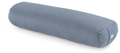 Lotuscrafts® Bolster Yoga Nackenrolle für Yin, 100% Kapok Füllung, Bezug aus Baumwolle waschbar, Kissen für für Restorative Yoga-Übungen