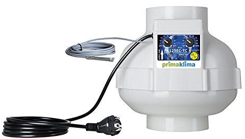 Prima Klima EC-Lüfter Rohrventilator 680m3/h Thermoregler