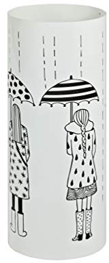 HAKU Portaombrelli Bianco, Metallo - Dim. A 45 cm x Ø 18 cm, Stile Moderno