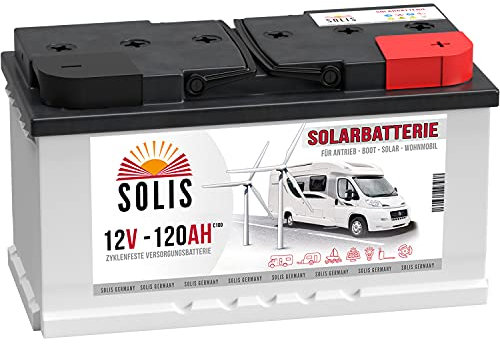 Solarbatterie Batterie 12V 120AH Wohnmobilbatterie Boot Marine Wohnmobil Versorgung Verbraucher statt 100Ah