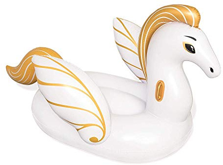 Media Wave Store 41119 Aufblasbarer Riesen-Schwimmring, Flamingo, 173 x 170 cm