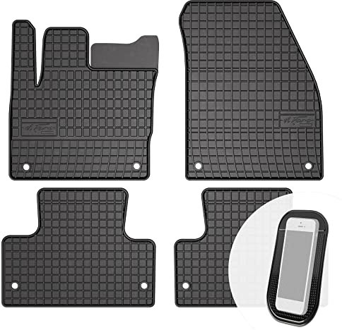 moto-MOLTICO Gummimatten Auto, 4-teiliges Set, Allwetter Gummi Fußmatten, Antirutsch & Wasserfest Autoteppiche - passend für Land Rover Discovery Sport ab 2014