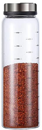 XiaoShenLu Salz- und Pfefferstreuer mit verstellbaren Gießlöchern, Gewürzbehälter für Salz und Pfeffer für Küche, Esstisch, Gästetische im Restaurant, Café oder Bistro, 500ml