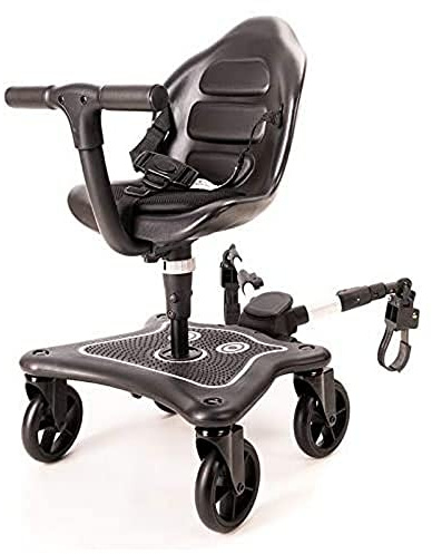 Bigtoes - Patinete Universal con Asiento 360° para Carrito de bebé - con Asiento Dos Posiciones - Tapizado del Asiento extraíble para su Lavado