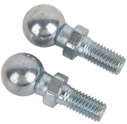 8mm Kugelbolzen Gasdruckfeder Kugelgelenk 10mm Kugelbolzen Haube Federbein Kugelbolzen Gasdruckfeder Kugelbolzen für Gasdruckfedern Kugelkopfhaube(Silber)