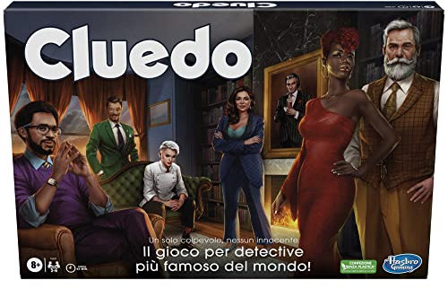 Cluedo Classico Refresh (Spiel in der Box, Hasbro Gaming), für Kinder und Mädchen ab 8 Jahren, Cluedo überarbeitet für 2-6 Spieler, Mysteriumsspiele und Ermittlungsspiele für die Familie