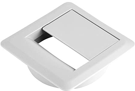 2 Stück SOTECH Kabeldurchführungen weiß Einlass-Ø 60 mm Gesamtmaß 70 x 70 mm Kabeldurchlass aus Kunststoff