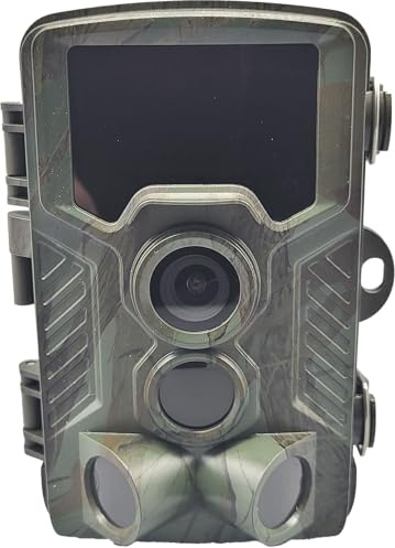 Berger & Schröter Wildkamera 4K, 256 GB, 32 MP, 940nm Black-LEDs, 0,3s Auslösegeschwindigkeit, Passwortschutz, Melder für Empfänger