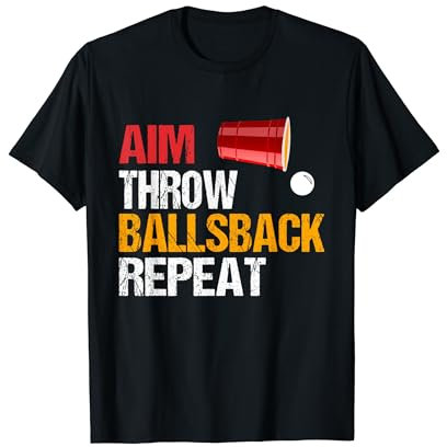 Beerpong Herren Bier Pong Bierpong T-Shirt