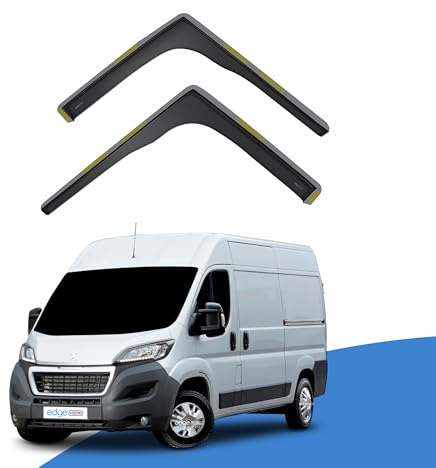 EdgeVisors Wind Deflectors for Peugeot Boxer MK3 Door 2 Door Van 2pc | 2pc Set, In-Channel Rain Guards & Accessories